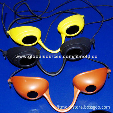 Plastic Injection Swimming Glasses, Made of PVC